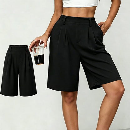 👗🔥¡50% DE DESCUENTO POR TIEMPO LIMITADO! Shorts plisados de talle alto para mujer: elegantes, cómodos y favorecedores ✨