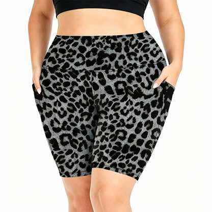 💥 ¡50% DE DESCUENTO HOY! Shorts de Yoga Leopardo de Talle Alto – Moldea tu Figura con Estilo 🔥🐆