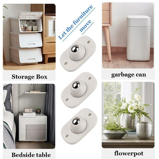 🛒✨ ¡50% OFF! Ruedas Universales 360° para Cajas – Mueve Todo Sin Esfuerzo