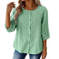 🌸🔥 ¡OFERTA RELÁMPAGO 50% OFF! Blusa Bordada de Algodón y Lino – Elegancia Natural y Frescura Total
