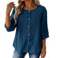 🌸🔥 ¡OFERTA RELÁMPAGO 50% OFF! Blusa Bordada de Algodón y Lino – Elegancia Natural y Frescura Total