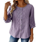 🌸🔥 ¡OFERTA RELÁMPAGO 50% OFF! Blusa Bordada de Algodón y Lino – Elegancia Natural y Frescura Total