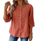 🌸🔥 ¡OFERTA RELÁMPAGO 50% OFF! Blusa Bordada de Algodón y Lino – Elegancia Natural y Frescura Total