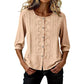 🌸🔥 ¡OFERTA RELÁMPAGO 50% OFF! Blusa Bordada de Algodón y Lino – Elegancia Natural y Frescura Total