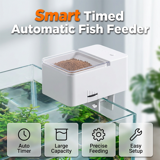 🐠⏰ ¡OFERTA RELÁMPAGO 50% OFF! Comedero Automático Inteligente para Peces – Alimentación Precisa y Sin Preocupaciones