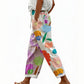 Pantalones cortos de estilo informal con estampado floral para mujer