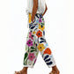 Pantalones cortos de estilo informal con estampado floral para mujer