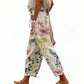 Pantalones cortos de estilo informal con estampado floral para mujer