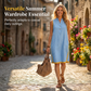 🌞💃 ¡50% OFF! Vestido de Verano Escote en V – Fresco, Ligero y Elegante