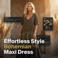 🔥✨ ¡50% OFF HOY! Vestido Maxi Bohemio con Estampado de Leopardo – Estilo Resort Elegante