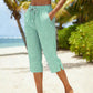 🌿✨ ¡OFERTA RELÁMPAGO 50% OFF! Pantalones Capri a Cuadros – Estilo Retro y Frescura para el Verano