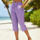 🌿✨ ¡OFERTA RELÁMPAGO 50% OFF! Pantalones Capri a Cuadros – Estilo Retro y Frescura para el Verano