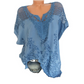 🌸✨ ¡OFERTA 50% OFF! Blusa Elegante con Encaje y Bordado Floral – Estilo Femenino y Sofisticado