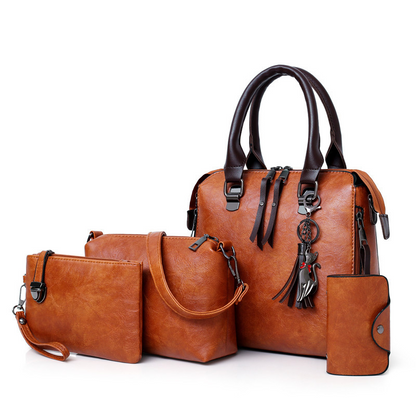 👜✨ ¡OFERTA RELÁMPAGO 50% OFF! Juego de 4 Bolsos de Mujer – Elegancia y Versatilidad Todo el Día
