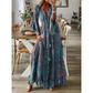 🌸👗 ¡OFERTA RELÁMPAGO 50% OFF! Vestido Largo Bohemio Floral – Elegancia y Comodidad Todo el Día