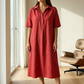 👗🔥 ¡OFERTA 50% OFF! Vestido Camisero Midi Casual – Comodidad y Estilo en Uno