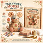 🧵🐭 ¡OFERTA 50% OFF! Kit de Costura DIY Ratón Patchwork – Creativo y Relajante ✨