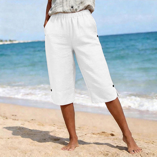 🌸☀️ ¡OFERTA 50% OFF! Pantalones Capri de Verano Transpirables para Mujer – Comodidad y Estilo