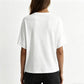 Camiseta cómoda de cuello redondo para mujer