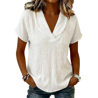 👕✨ ¡OFERTA 50% OFF! Camiseta Cuello V Ultra Ligera – Comodidad y Estilo Verano