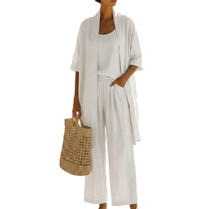 ✨🌴 ¡OFERTA 50% OFF! Conjunto de 3 Piezas para Vacaciones – Elegancia y Comodidad Total