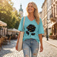 ⏰🔥 ¡50% OFF por tiempo limitado! 🌹 Camiseta Talla Grande con Estampado de Rosas – Elegancia y Comodidad