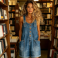 Women's Casual Denim Romper