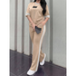 Conjunto de dos piezas informal para mujer, con detalles a rayas