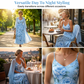 Conjunto elegante de dos piezas con estampado floral para mujer