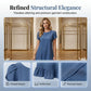Elegant Washed Denim Dress
