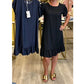 Elegant Washed Denim Dress