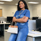 Conjunto de dos piezas de mujer: camiseta y pantalones vaqueros informales