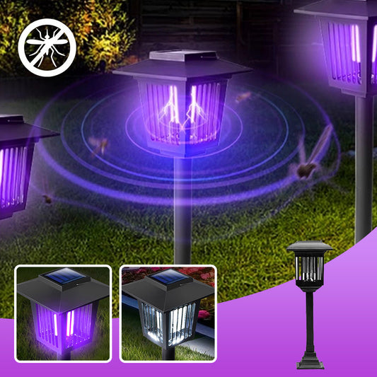 🦟☀️ ¡OFERTA 50% OFF! Matamoscas Solar para Exterior con Doble Luz – Control Inteligente de Mosquitos