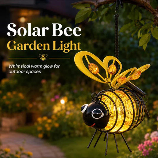 ⏰🔥 ¡50% OFF por tiempo limitado! 🐝 Adorno Solar de Abeja para Jardín – Decoración Encantadora y Lumínica
