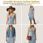 🤠✨ ¡OFERTA 50% OFF! Vestido Vaquero Western con Flecos para Mujer – Estilo Retro, Ajuste Favorecedor y Look Único 🔥👗