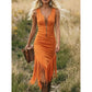 🤠✨ ¡OFERTA 50% OFF! Vestido Vaquero Western con Flecos para Mujer – Estilo Retro, Ajuste Favorecedor y Look Único 🔥👗