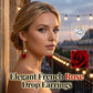 📢📢40% OFF !! ⏰French Vintage Red Rose Dangle Earrings