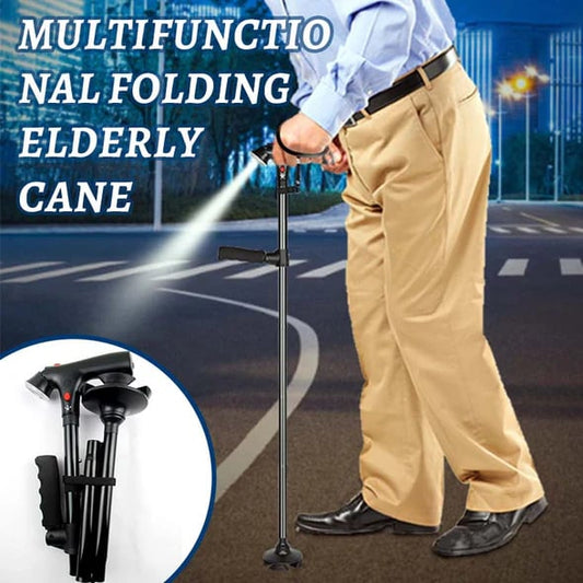 ⏰🔥 ¡OFERTA 50% OFF! 🦯✨ Bastón Plegable Multifuncional para Personas Mayores – Más Estabilidad, Seguridad y Confianza al Caminar 👣💡