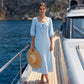 👗💙 ¡OFERTA 50% OFF! Vestido Midi Azul Cielo para Mujer – Elegante, Fresco y Perfecto para Verano ✨🌸