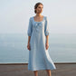 👗💙 ¡OFERTA 50% OFF! Vestido Midi Azul Cielo para Mujer – Elegante, Fresco y Perfecto para Verano ✨🌸