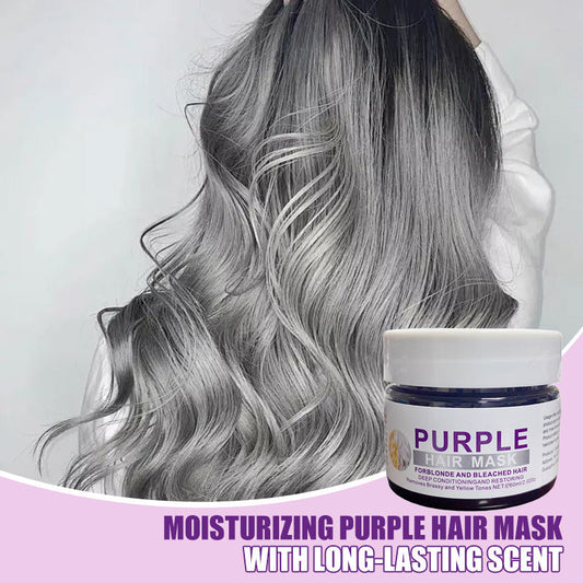 💜🔥 ¡OFERTA 50% OFF! Mascarilla Capilar Morada – Elimina Tonos Amarillos, Hidrata y Devuelve el Brillo al Cabello ✨💇‍♀️
