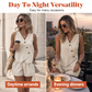 👗✨ ¡OFERTA 50% OFF! Conjunto de Verano para Mujer 2 Piezas – Chaleco Asimétrico + Shorts Cómodos y Elegantes 🌸☀️