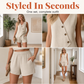 👗✨ ¡OFERTA 50% OFF! Conjunto de Verano para Mujer 2 Piezas – Chaleco Asimétrico + Shorts Cómodos y Elegantes 🌸☀️