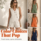 👗✨ ¡OFERTA 50% OFF! Conjunto de Verano para Mujer 2 Piezas – Chaleco Asimétrico + Shorts Cómodos y Elegantes 🌸☀️