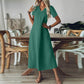 👗✨ ¡OFERTA 50% OFF! Vestido Maxi para Mujer de Manga Corta con Cuello en V – Elegante, Cómodo y Perfecto para Verano 🌸