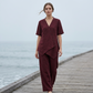 👗✨ ¡OFERTA 50% OFF! Conjunto de Mujer de 2 Piezas – Top Asimétrico + Pantalón de Pierna Ancha Elegante y Cómodo 💃