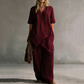 👗✨ ¡OFERTA 50% OFF! Conjunto de Mujer de 2 Piezas – Top Asimétrico + Pantalón de Pierna Ancha Elegante y Cómodo 💃