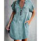👗✨ ¡OFERTA 50% OFF! Vestido Vaquero para Mujer con Cremallera – Cómodo, Casual y Elegante para Todos los Días 💙