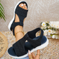 Sandalias casuales cómodas con puntera abierta para mujer
