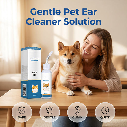 ⏰🔥 ¡OFERTA 50% OFF! 🐶✨ Limpiador de Oídos para Mascotas – Elimina Cera, Reduce Olores y Mantiene las Orejas Limpias y Frescas 🐾💧